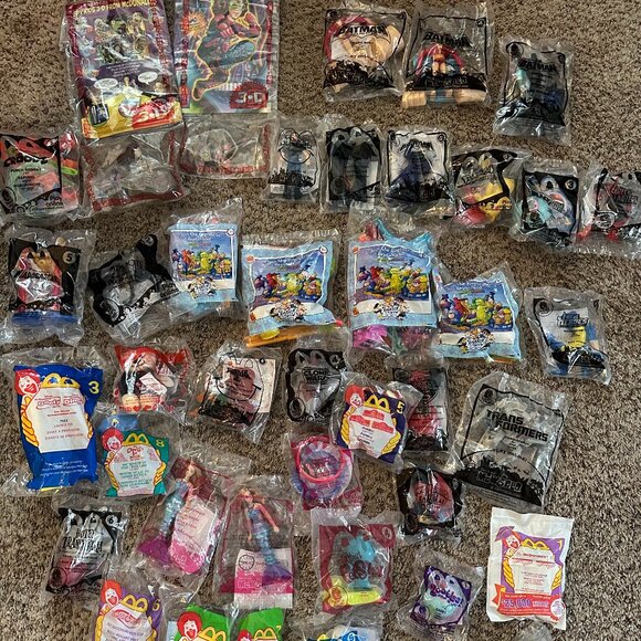 40+ Unopened McDonalds Happy Meal Toy Collection Late 90s-2010s - Vintage